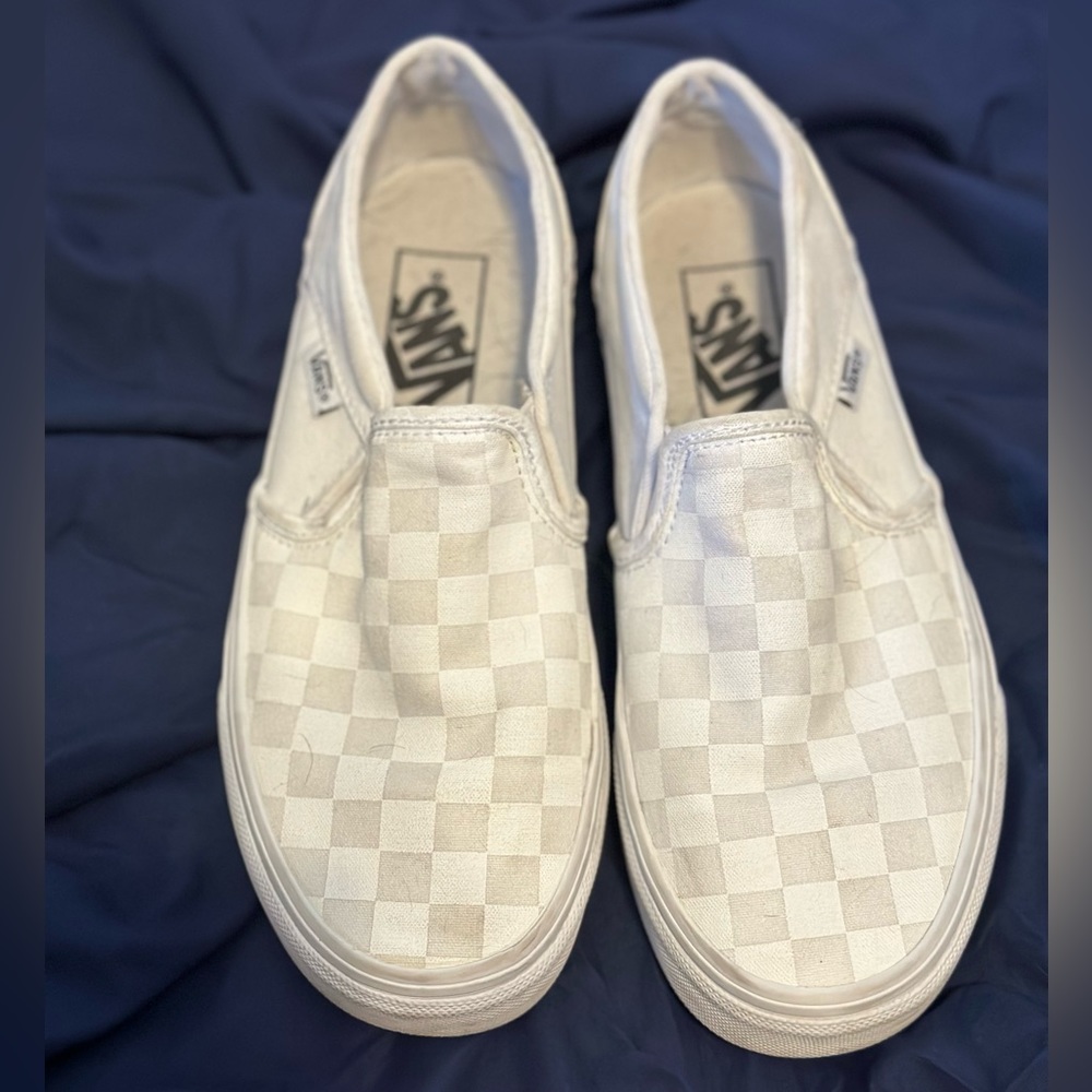 White checkered vans